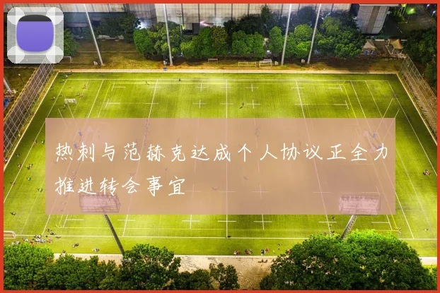 热刺与范赫克达成个人协议正全力推进转会事宜